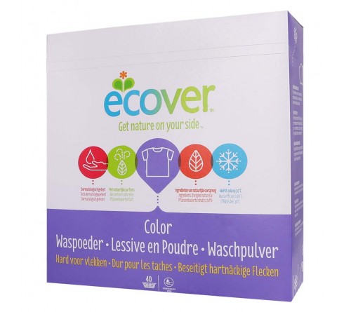  Էկոլոգիական լվացքի փոշի-խտանյութ գունավոր լվացքի համար, 3 կգ, Ecover