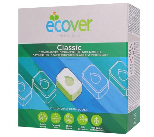 սպասք լվացող մեքենայի հաբեր, 500գ /25 հաբ/, Ecover Essential